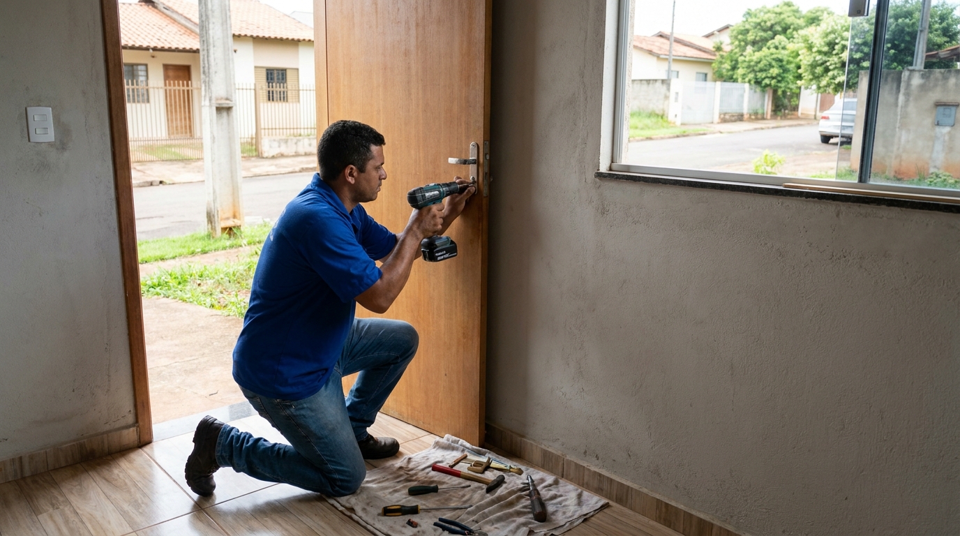Instalação de Fechadura Residencial profissional no Cocó, Fortaleza‑CE